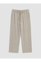 Gray Loose Fit Men's Muslin Trousers