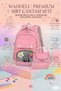 Transparent Luxury Primary-Secondary School Twill 3-Piece Set Bag with Toys, Thermal Lunch Bag and Pen Holder - 2