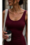Women's Thick Strap Long Dress - 2