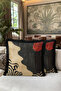 Modern Abstract Zebra Motif Fringed Pillowcase - Artistic Safari Beige Black Tassel Throw Pillow Cover - 6
