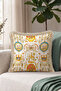 Baroque Fringed Pillowcase with Exotic Figures - Authentic Safari Eclectic Mink Tassel Throw Pillow Cover - 7
