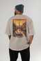 Amsterdam Netherlands 3 Beige Oversize Country City Back Printed Unisex T-Shirt 100% Cotton Premium - 4