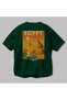Giza Pyramids Green Oversize Country City Back Printed Unisex T-Shirt 100% Cotton Premium - 3