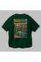 Amsterdam Netherlands Green Oversize Country City Back Printed Unisex T-Shirt 100% Cotton Premium - 3