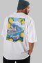 Amalfi Italy 6 White Oversize Country City Back Printed Unisex T-Shirt 100% Cotton Premium - 7
