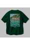 Portofino Italy Green Oversize Country City Back Printed Unisex T-Shirt 100% Cotton Premium - 3