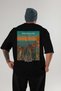 Medellin Colombia Black Oversize Country City Back Printed Unisex T-Shirt 100% Cotton Premium - 2