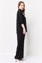 Women 2 Pieces Embroidered Shirt And Palazzo Pants Set, Black - 4