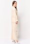 Jeans Women 2 Pieces Embroidered Blouse With Pants Coord Set, Beige - 4