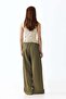 Linen-blend wrapover trousers - 4