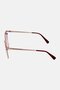 Women LO107S Round Sunglasses, Burgundy - 4