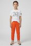 Kids Boy Brand Logo Short Sleeve Outdoor T-Shirt, White