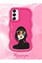 Samsung Galaxy A14 5g Compatible Case Camera Protector Red Silicone Couple Phone Case Girl Pattern - 2