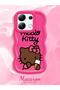 Redmi Note 13 4g Compatible Case with Camera Protector Red Silicone Couple Phone Case Kitty Pattern - 2