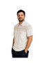 Melange Beige Polo Collar Short Sleeve Wind T-Shirt M-L-Xl-2Xl - 2