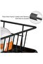 Dish Rack Dish Drying Stand Dish Drainer Plate Rack Dish rake Kitchen Organizer Dish Drying Rack Countertop Large Antibacterial Kitchen Utensils Dish racks Dish Stand (Black) - 4