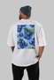 Blueberry 2 Oversize Back Printed White T-Shirt Unisex 100% Cotton Premium Design Streetwear - 4