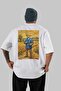 Vincent Van Gogh Oversize Back Printed White T-Shirt Unisex 100% Cotton Premium Design Streetwear - 2