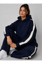 Women's Striped Hooded Sweatshirt - 2
