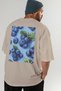 Blueberry 2 Oversize Back Printed Beige T-Shirt Unisex 100% Cotton Premium Design Streetwear - 7