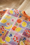 Long Sleeve Liquid-Proof Fruit Patterned Baby Food Bib - Blw Compatible with Pockets and Stain-Proof Feeding - 4