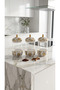 3-Piece Porcelain Detailed Spice Jar Set with Vacuum Lids - 4