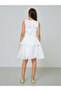 Teens Layered Dress With 3D Flower Detail - 5