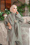 Khaki Cape Buckle Triple Trouser Suit - 3