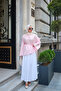 Women's Waist-Tie Skirt Top Blouse Pink - 3