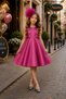 Buttoned, Accessorized, Girls' Evening Dress, Birthday and Party Dress - 5