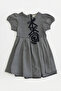 Bow and Rose Embroidered Baby Dress - 3