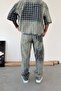 Antique Blue Storm Wash Baggy Fit Pants - 4