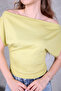 Women's Asymmetrical Boat Neck Off Shoulder Blouse - 3