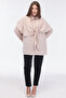 -Double Tunic with Cape Buckle Fastening at the Waist, Modal Woven Fabric - 3