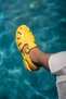 Misha Heart Detailed Buckle Jelly Women's Yellow Sandals - 4