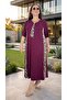Leopard Printed Pocketed Full Lycra V-Neck Plus Size Cotton Viscose Summer Dress - 6