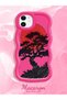 iPhone 11 Compatible Case Camera Protector Red Silicone Couple Phone Case Tree Pattern - 2