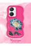 Vivo Y27 Compatible Case Camera Protector Red Silicone Couple Phone Case Flower Pattern - 2