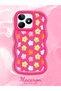 Realme C51 Compatible Case Camera Protector Red Silicone Couple Phone Case Floral Pattern - 2