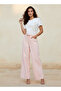 Wide Leg Mid-Rise Jeans with Tie-Up Detail - 3