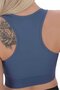Women's Zippered Sports Bustier - Fitness and Yoga Crop - 5