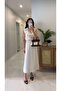 Mihlas Stone Contrast Stitched Vest Skirt Set - 2