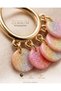 Hanging Steel Women's Earrings Colorful Acrylic Sequin Chandelier Model Pink - 3