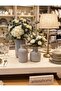Set of 3 Ceramic Nordic Gray Vases
