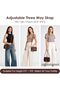 MoreFarther Women's Genuine Leather Crossbody Shoulder Bag Vintage Handbag - 3