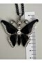 Design Black Chain-Long 85 cm Zircon Butterfly Necklace - 4