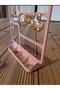 Aesthetic Desktop Jewelry Stand, Compartmentalized Earring and Ring Organizer (20X18 cm) - 2