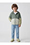 Hooded Color Block Boy's Raincoat - 2