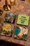 Casablanca Night Breeze Set of 4 Coasters – 9 Cm, 3 mm Mdf, Uv Printing