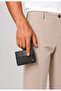 Plain Slim Men's Floater Leather Black Card Holder - 100% Genuine Leather Card Holder - Men's Leather Accessory Gift - 5